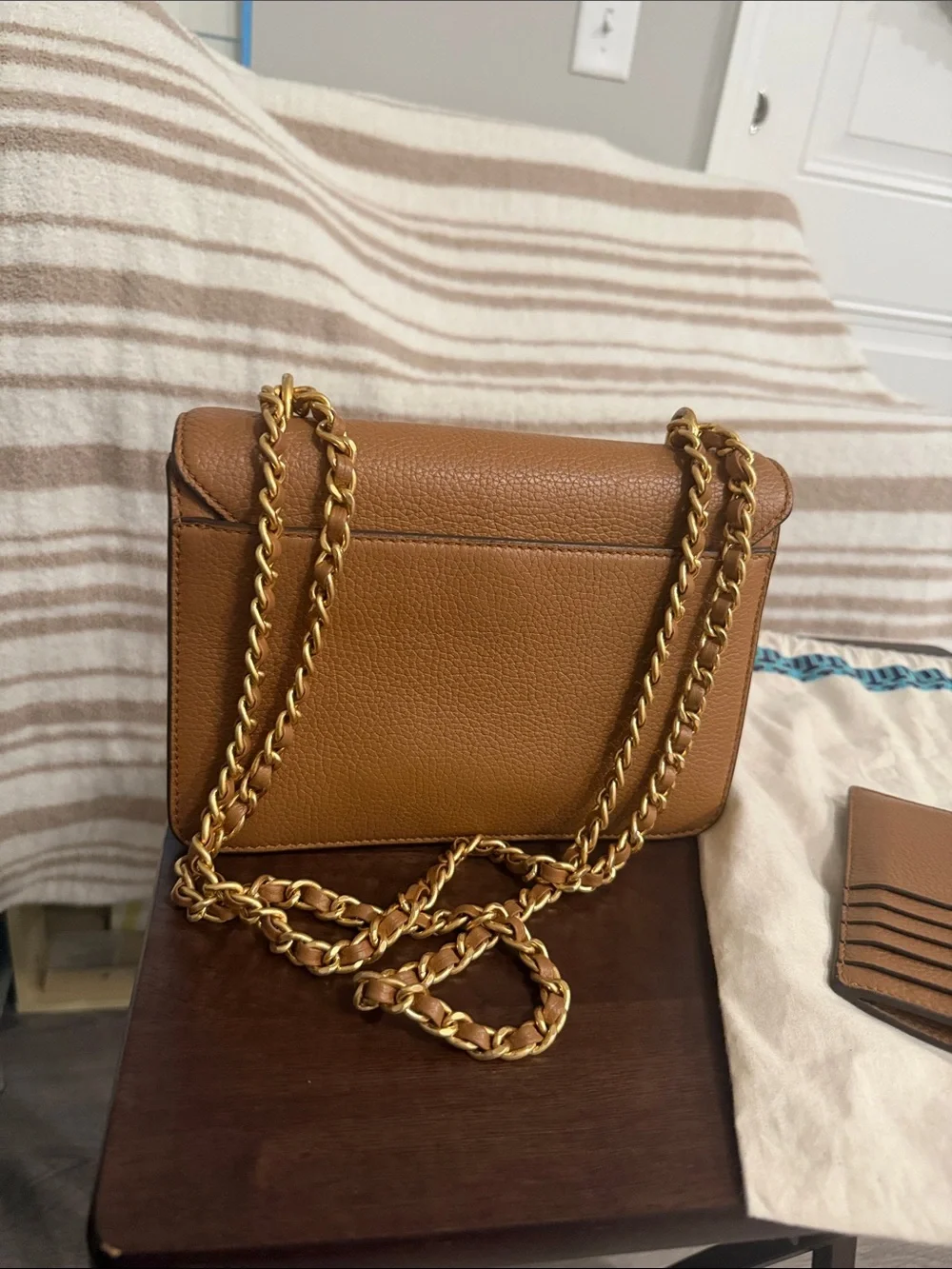 Tory Burch pebbled leather